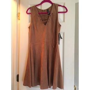 Soft Tan Criss Cross Dress